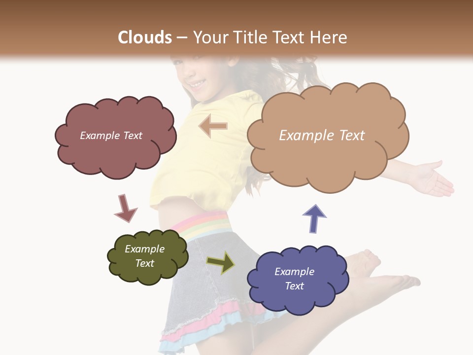 Enjoy Movement Flying PowerPoint Template