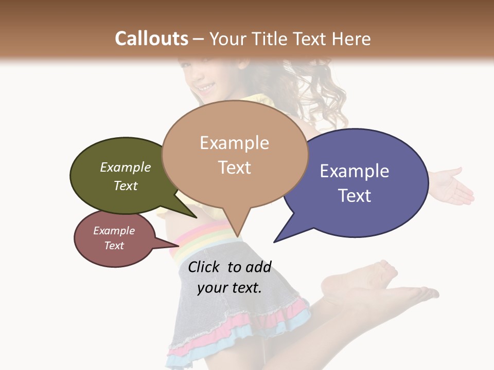 Enjoy Movement Flying PowerPoint Template
