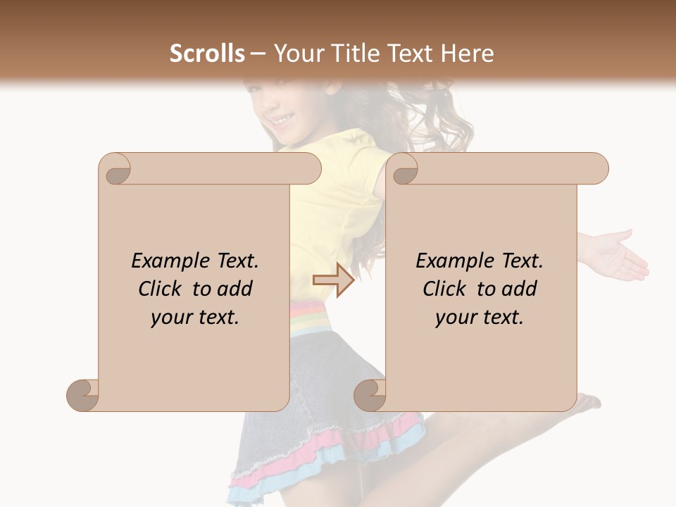 Enjoy Movement Flying PowerPoint Template