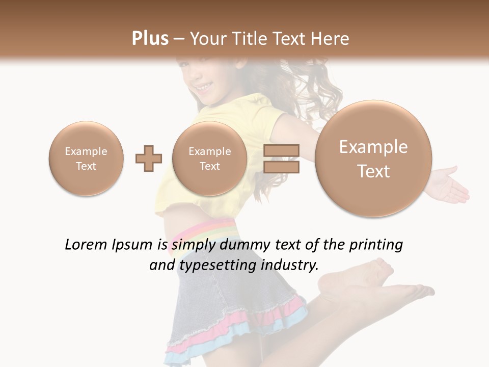 Enjoy Movement Flying PowerPoint Template