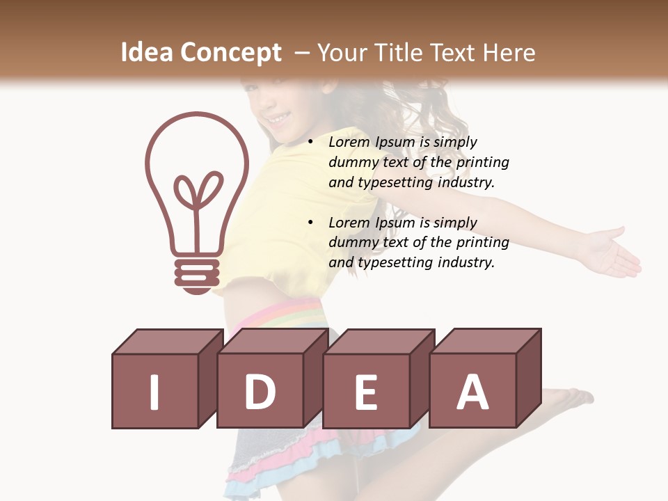 Enjoy Movement Flying PowerPoint Template