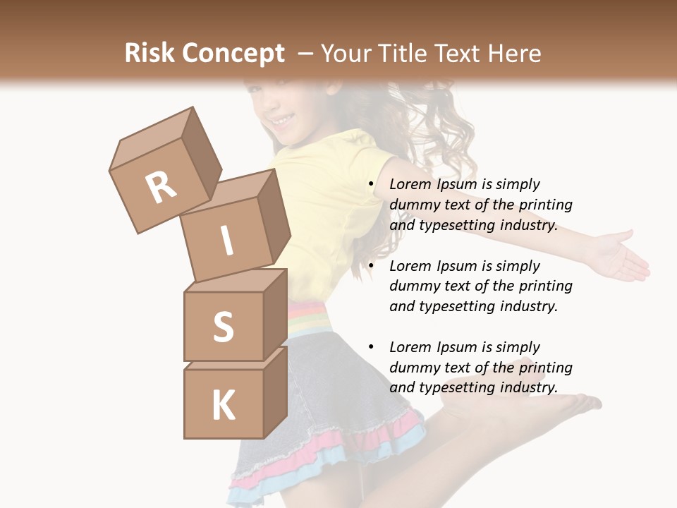 Enjoy Movement Flying PowerPoint Template