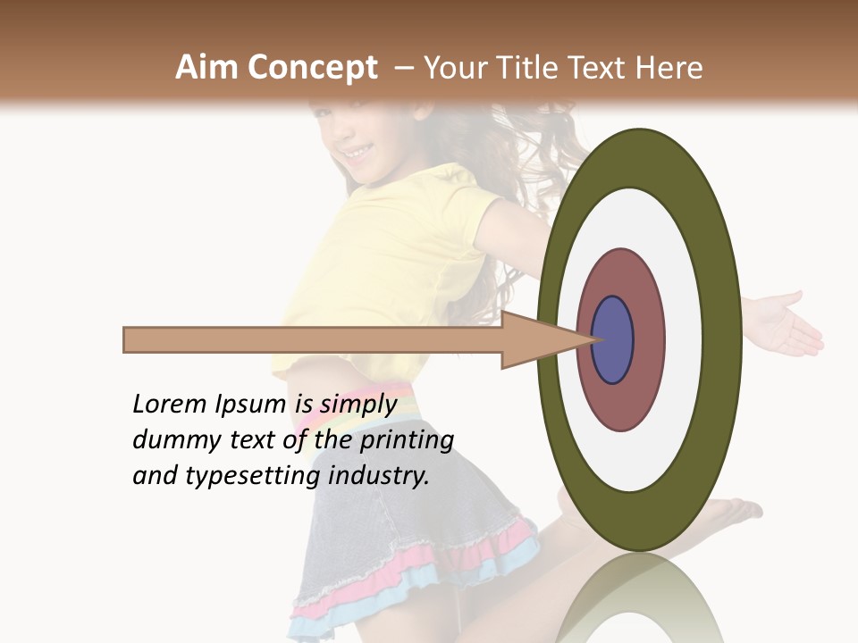 Enjoy Movement Flying PowerPoint Template