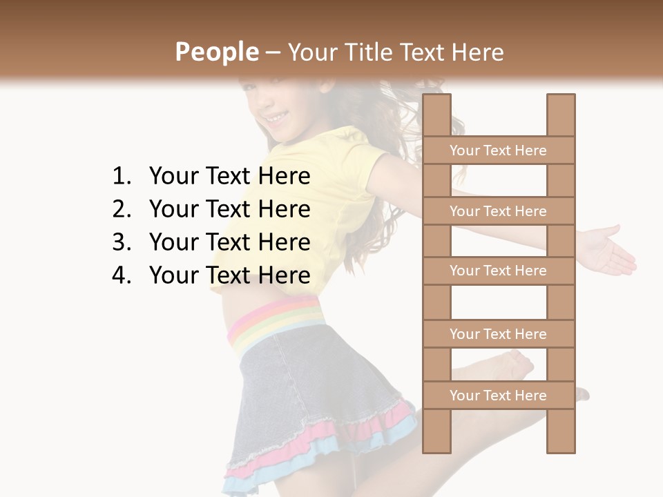 Enjoy Movement Flying PowerPoint Template