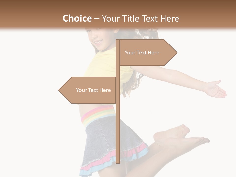 Enjoy Movement Flying PowerPoint Template