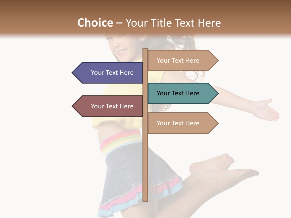 Enjoy Movement Flying PowerPoint Template