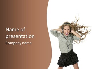 Background Listen Cute PowerPoint Template