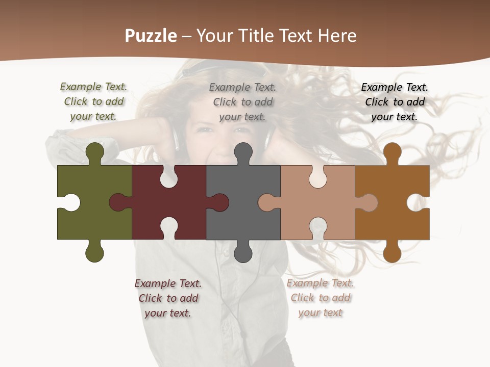 Background Listen Cute PowerPoint Template