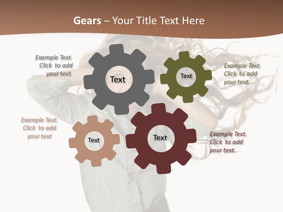 Background Listen Cute PowerPoint Template