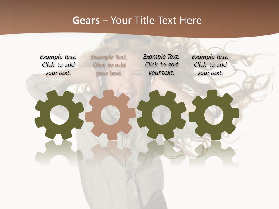 Background Listen Cute PowerPoint Template