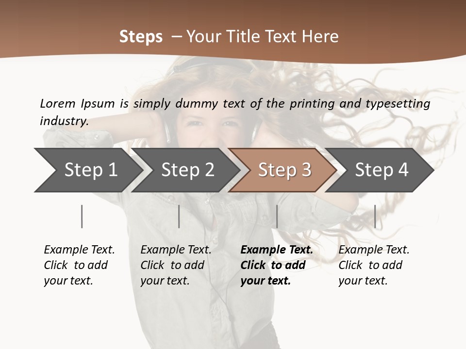 Background Listen Cute PowerPoint Template