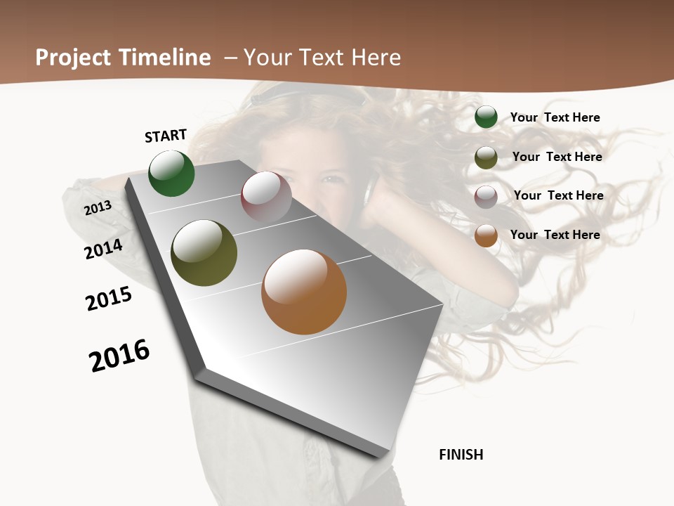 Background Listen Cute PowerPoint Template