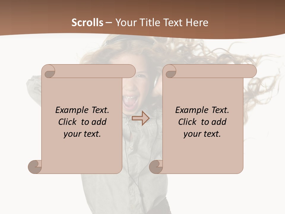 Background Listen Cute PowerPoint Template