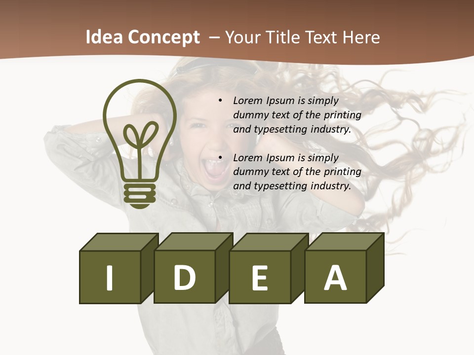 Background Listen Cute PowerPoint Template