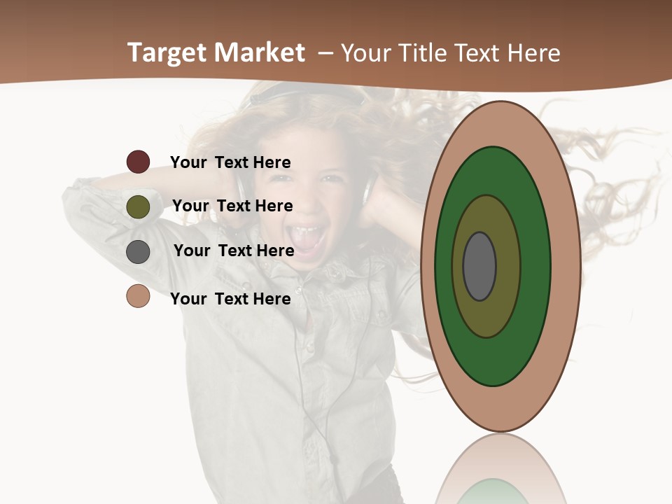 Background Listen Cute PowerPoint Template