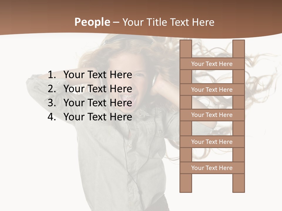 Background Listen Cute PowerPoint Template