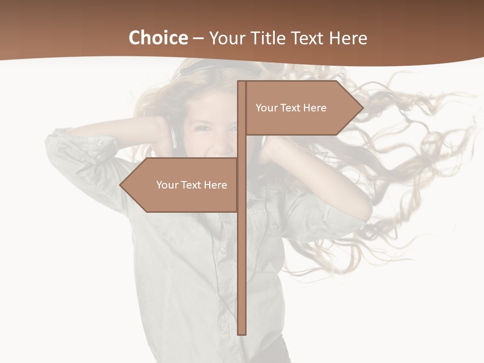 Background Listen Cute PowerPoint Template