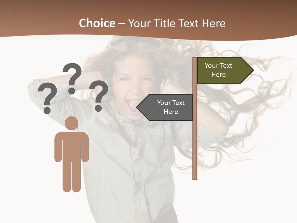 Background Listen Cute PowerPoint Template