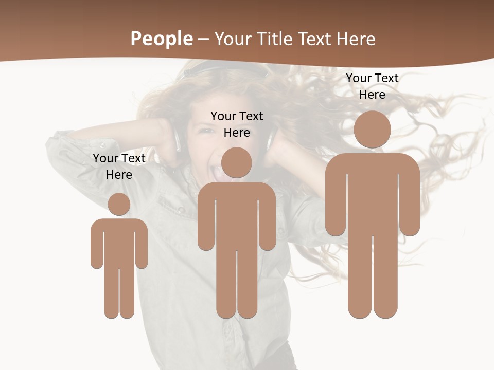 Background Listen Cute PowerPoint Template