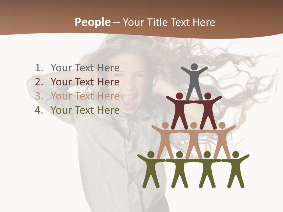 Background Listen Cute PowerPoint Template