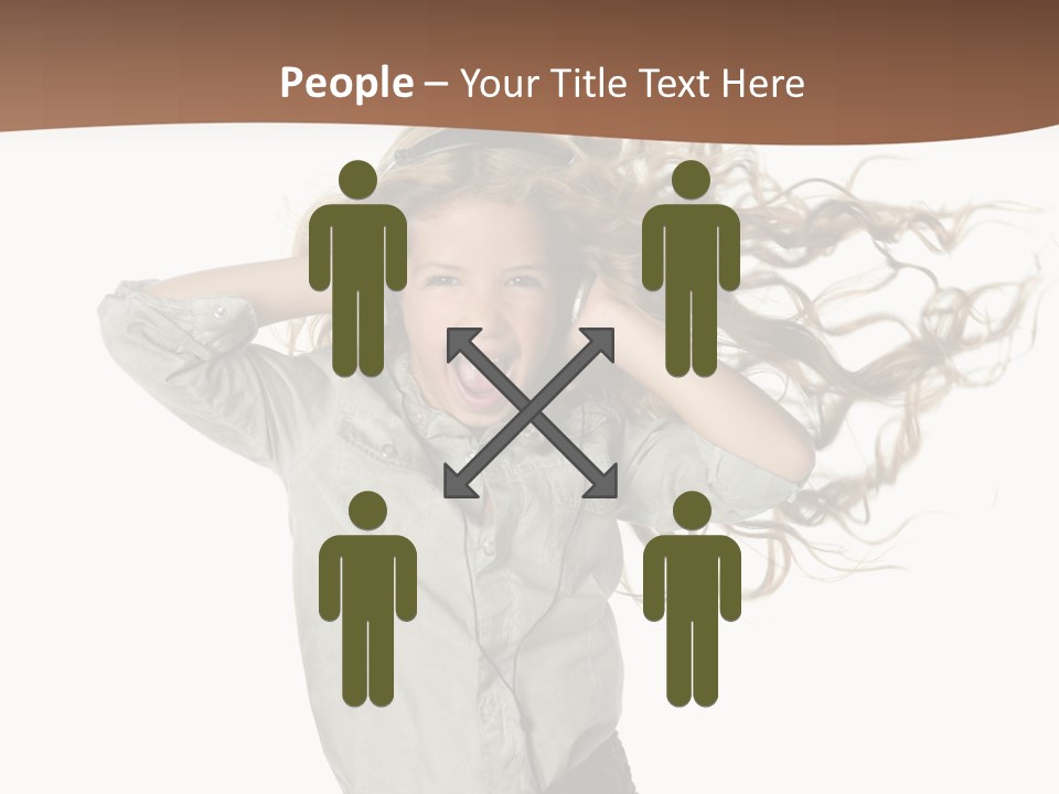 Background Listen Cute PowerPoint Template