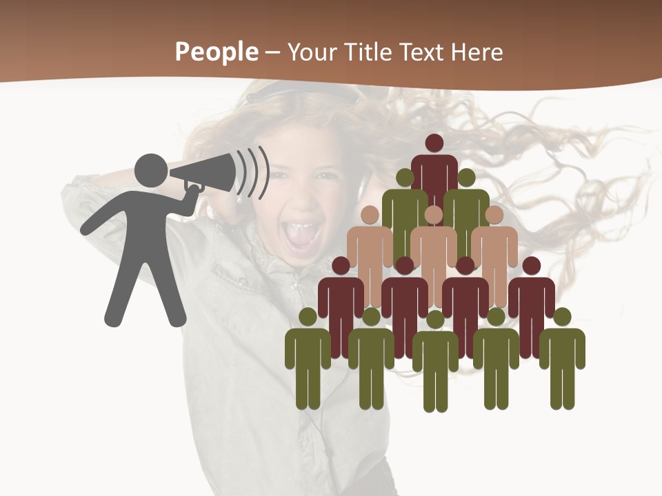 Background Listen Cute PowerPoint Template