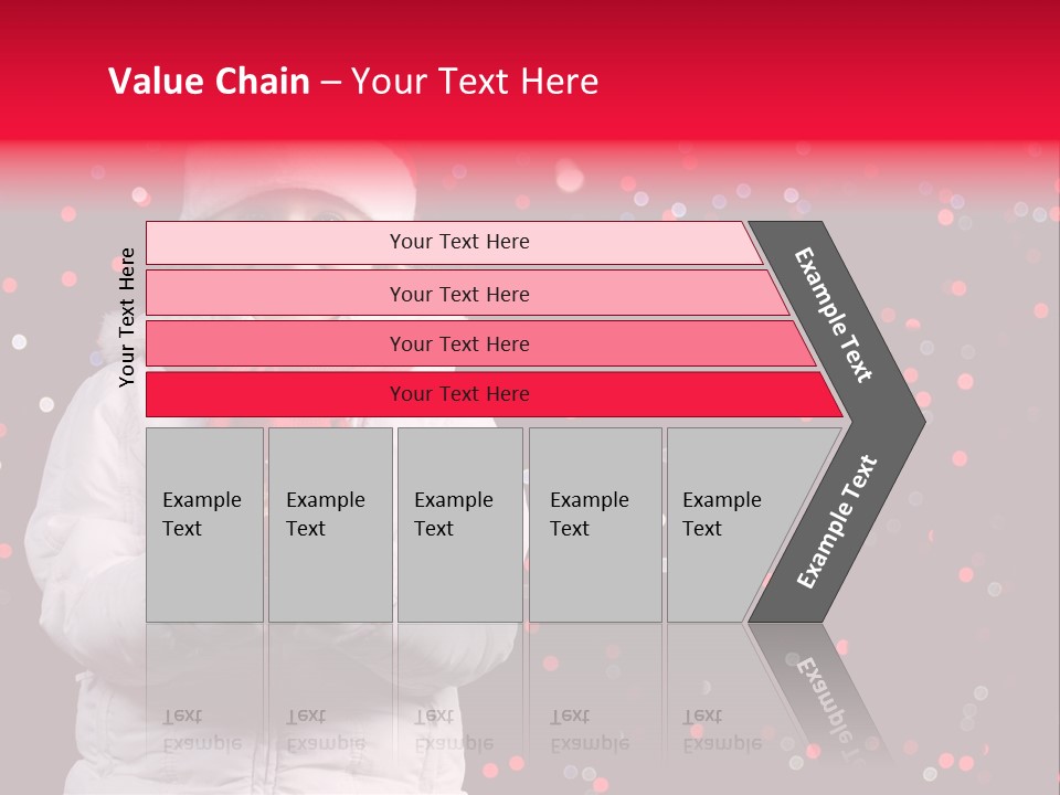Snowflake Child Happiness PowerPoint Template