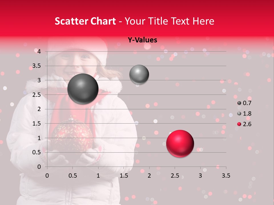 Snowflake Child Happiness PowerPoint Template
