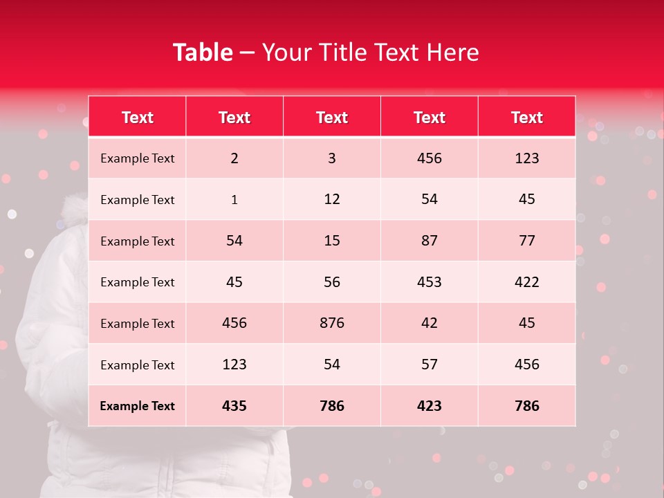 Snowflake Child Happiness PowerPoint Template