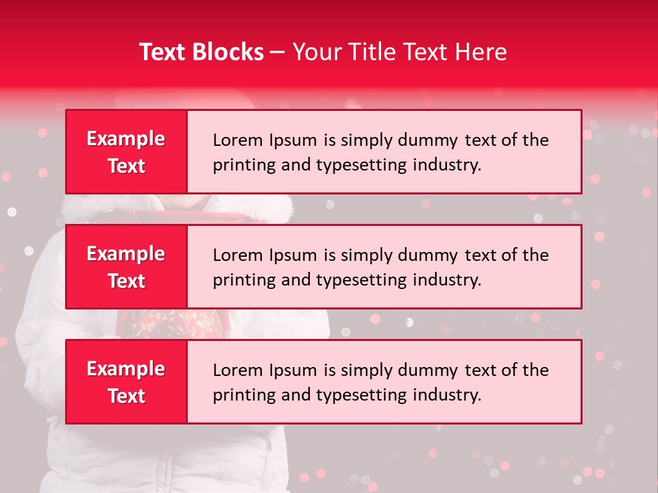 Snowflake Child Happiness PowerPoint Template