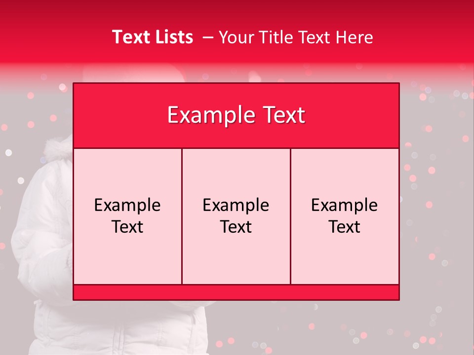 Snowflake Child Happiness PowerPoint Template