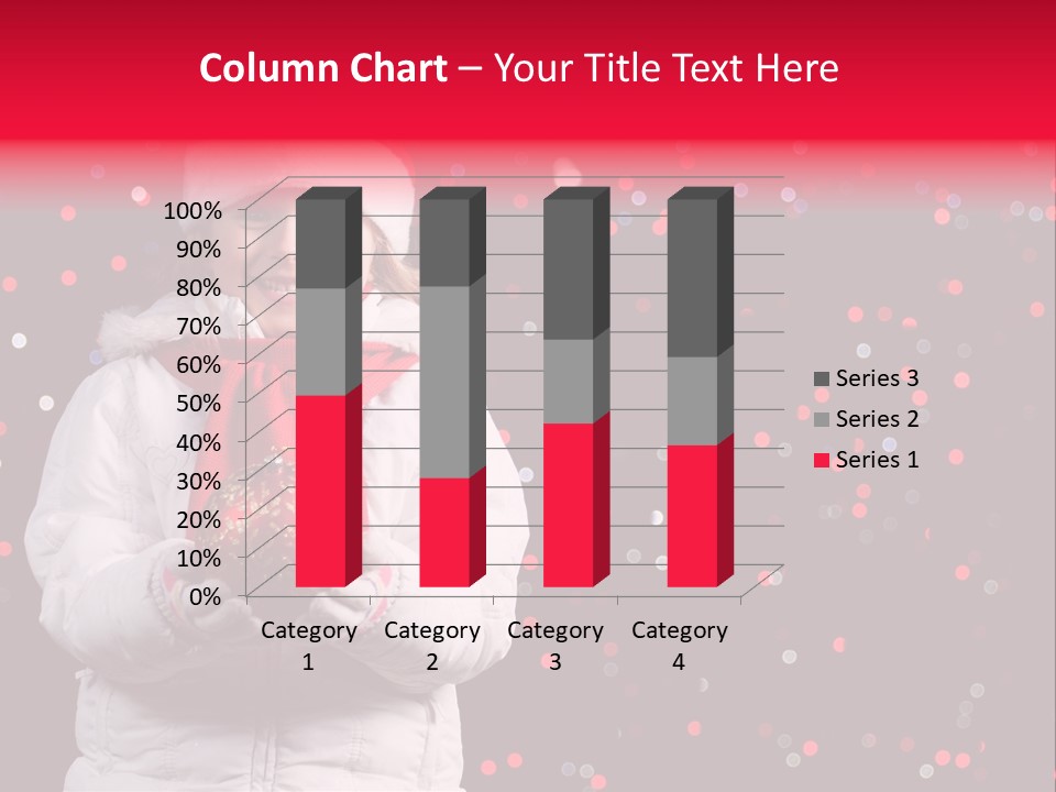Snowflake Child Happiness PowerPoint Template