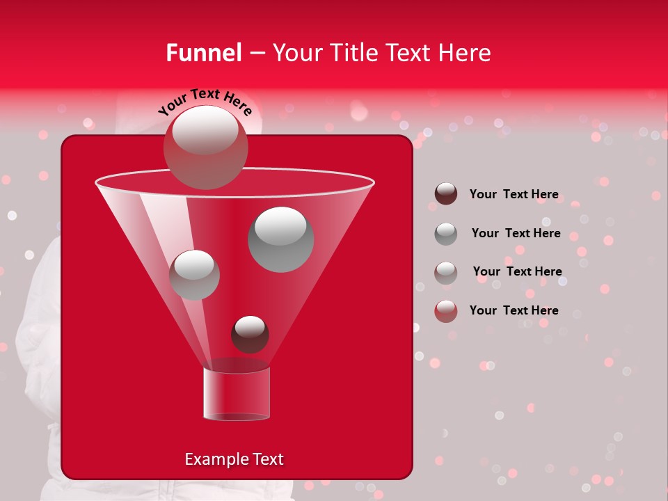 Snowflake Child Happiness PowerPoint Template