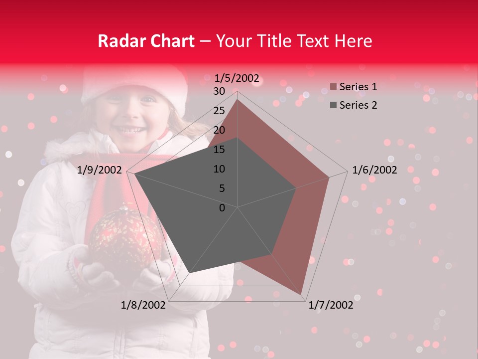 Snowflake Child Happiness PowerPoint Template