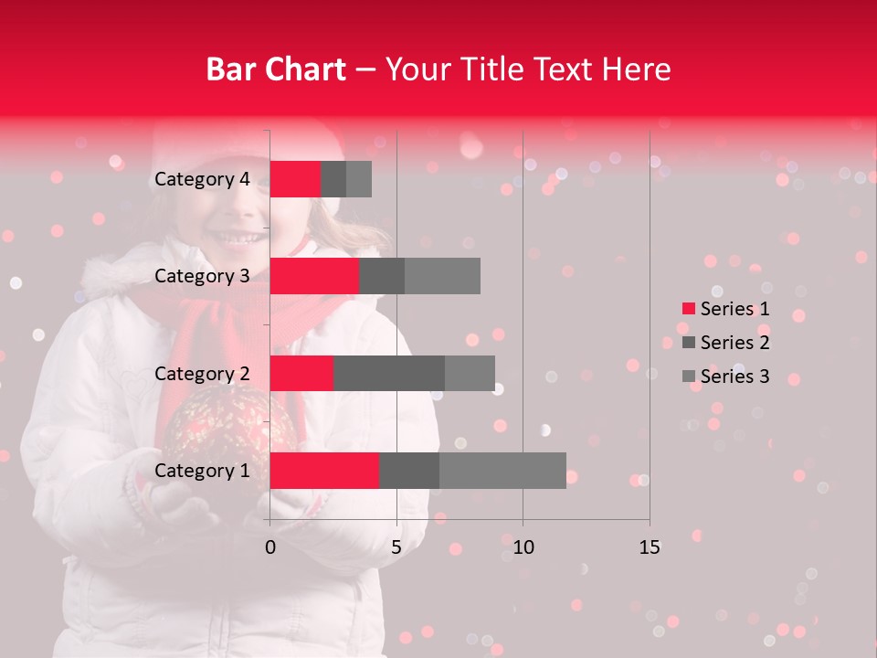Snowflake Child Happiness PowerPoint Template