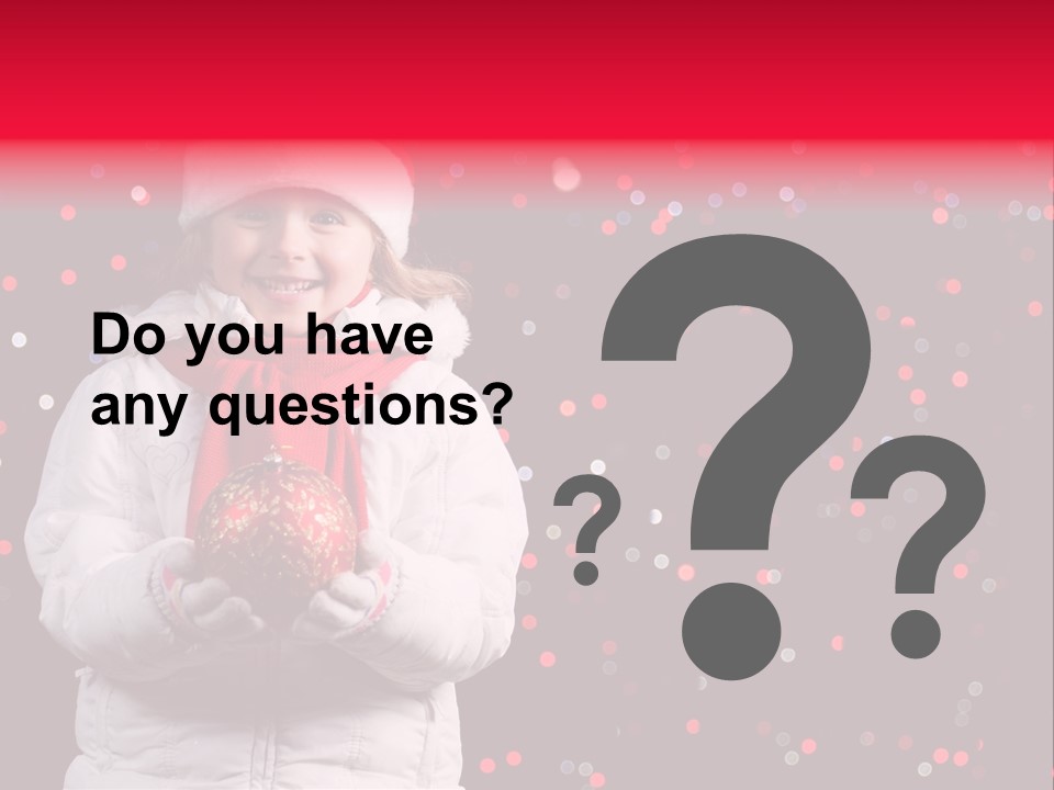 Snowflake Child Happiness PowerPoint Template