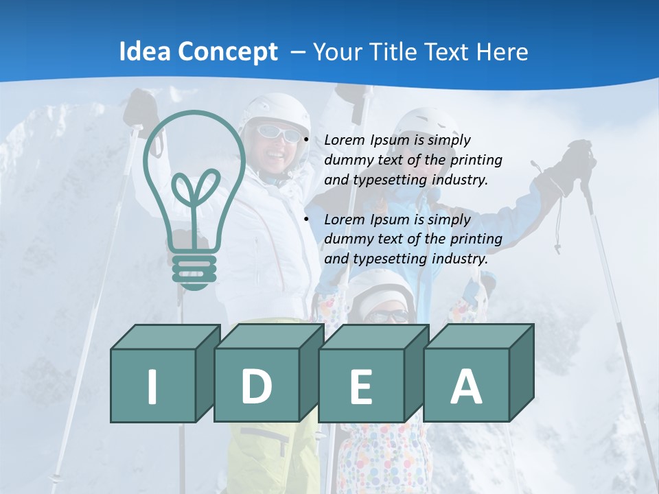 Adult Daughter Child PowerPoint Template