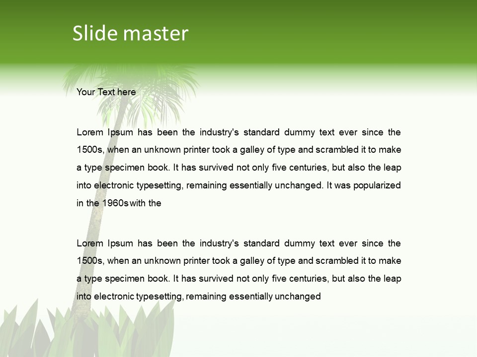 Relax Sand Spring PowerPoint Template