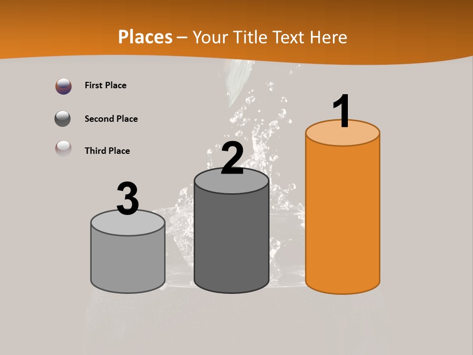 Aquarium Splashing Liquid PowerPoint Template