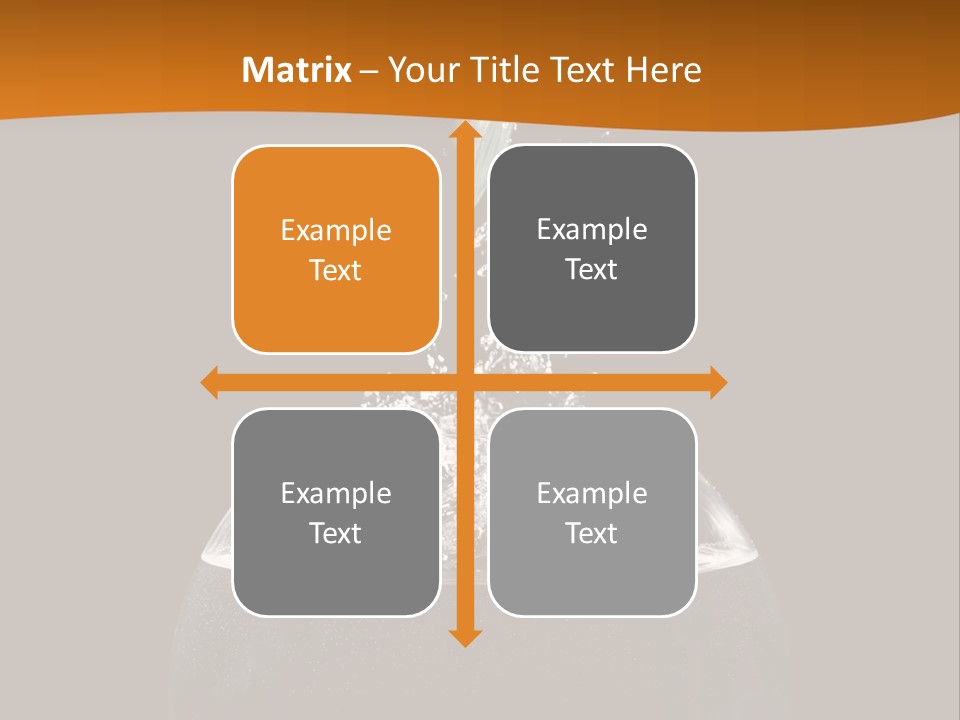 Aquarium Splashing Liquid PowerPoint Template