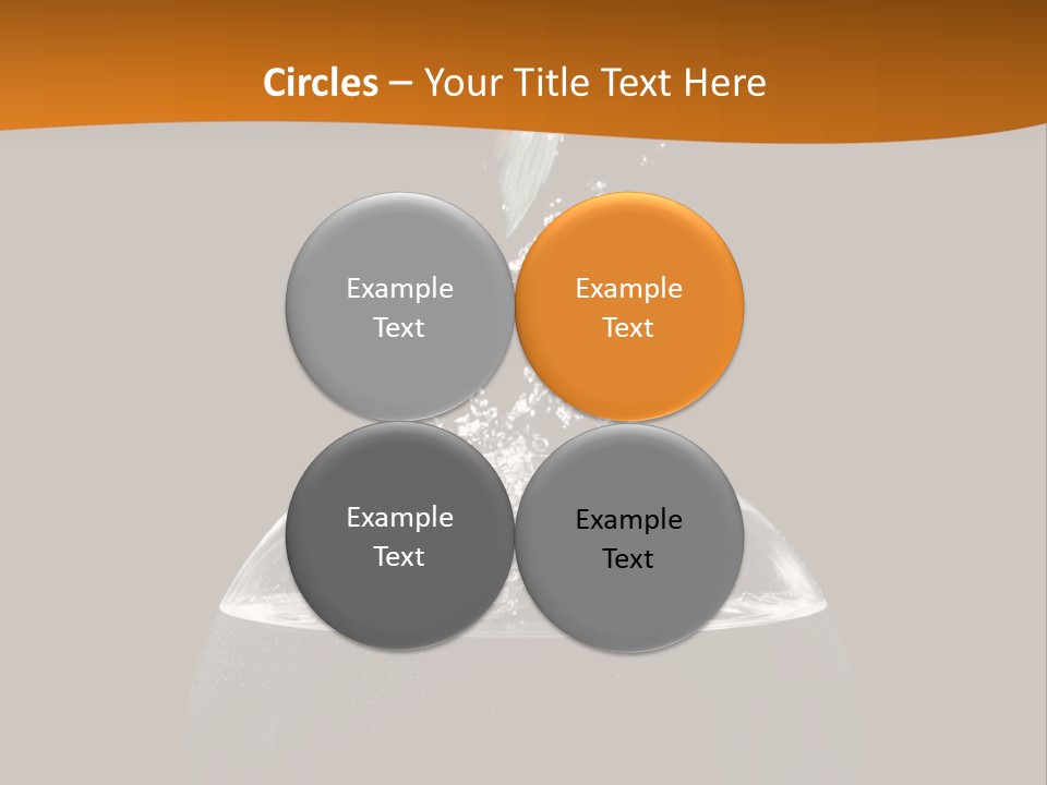 Aquarium Splashing Liquid PowerPoint Template