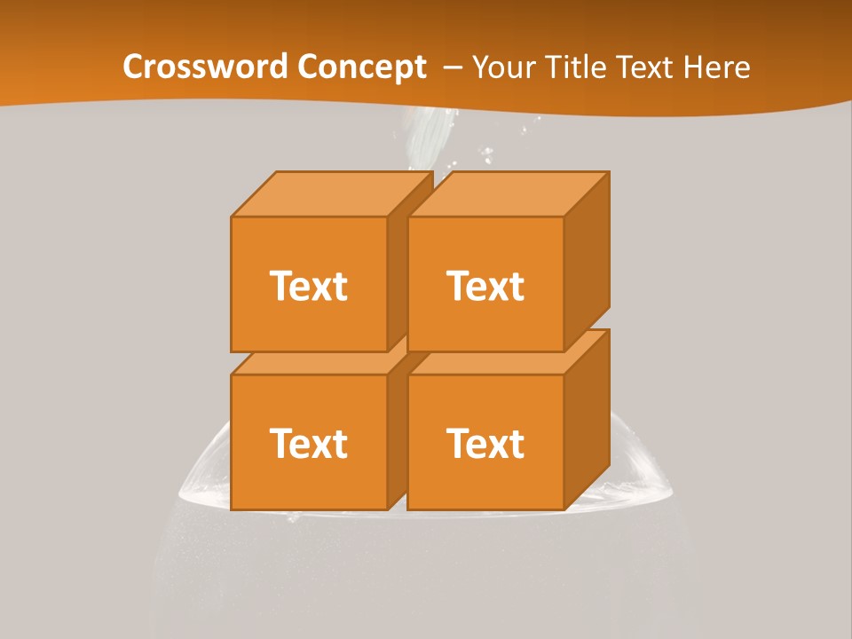 Aquarium Splashing Liquid PowerPoint Template