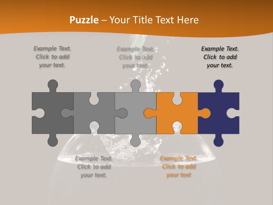 Aquarium Splashing Liquid PowerPoint Template