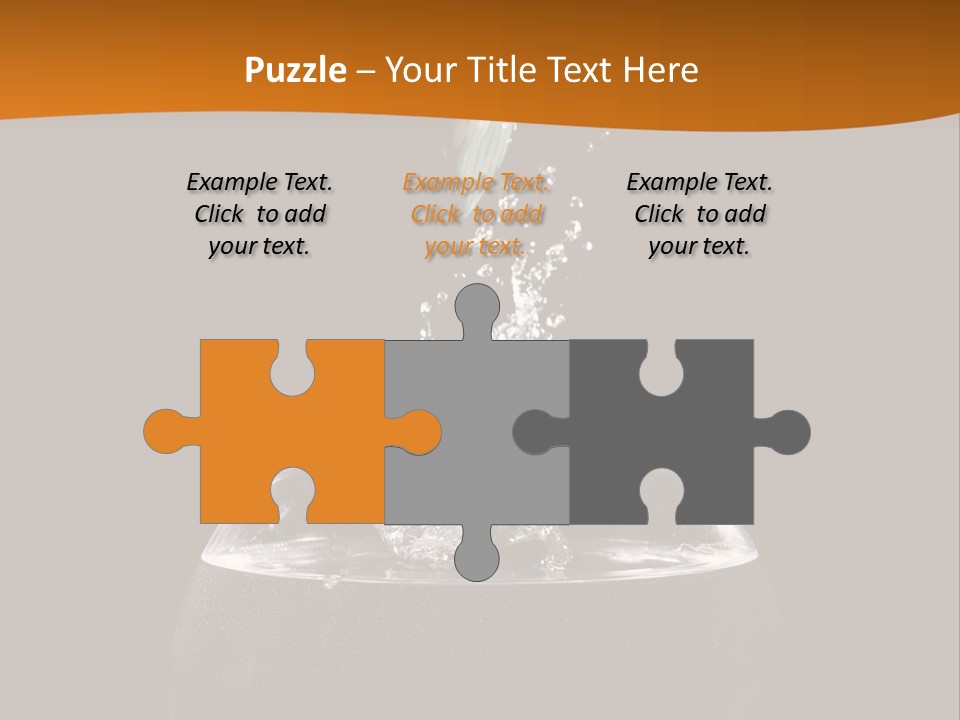 Aquarium Splashing Liquid PowerPoint Template