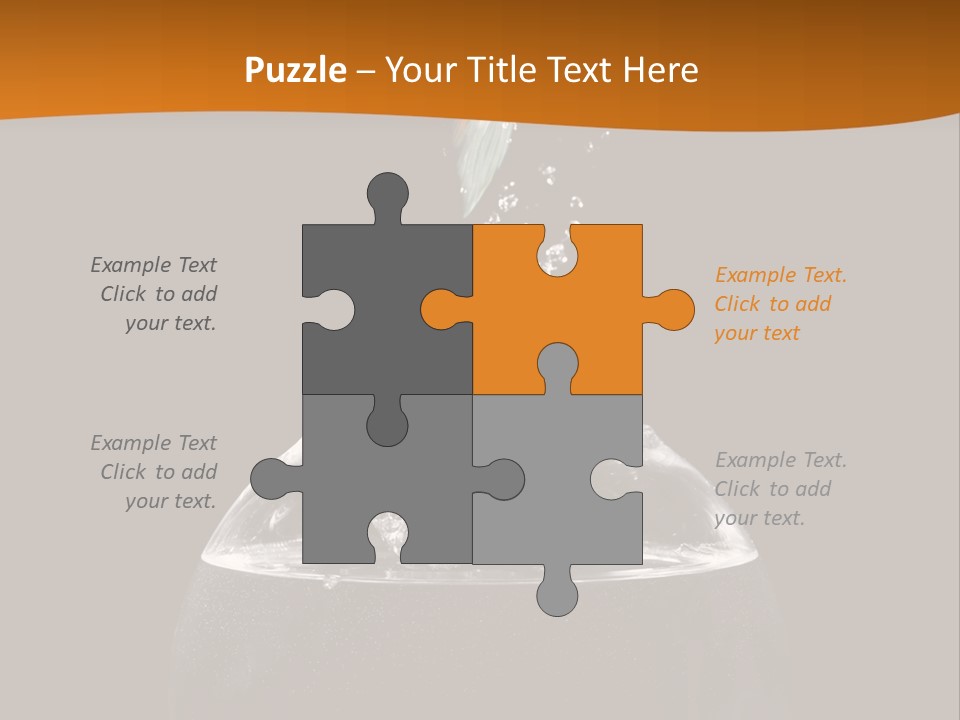 Aquarium Splashing Liquid PowerPoint Template