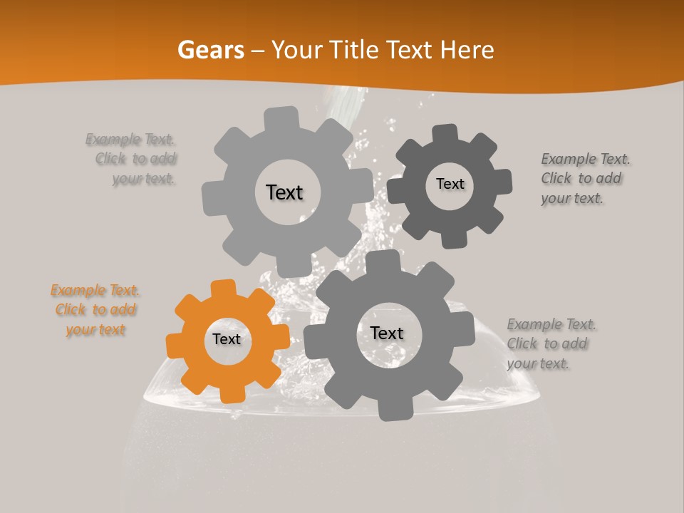 Aquarium Splashing Liquid PowerPoint Template