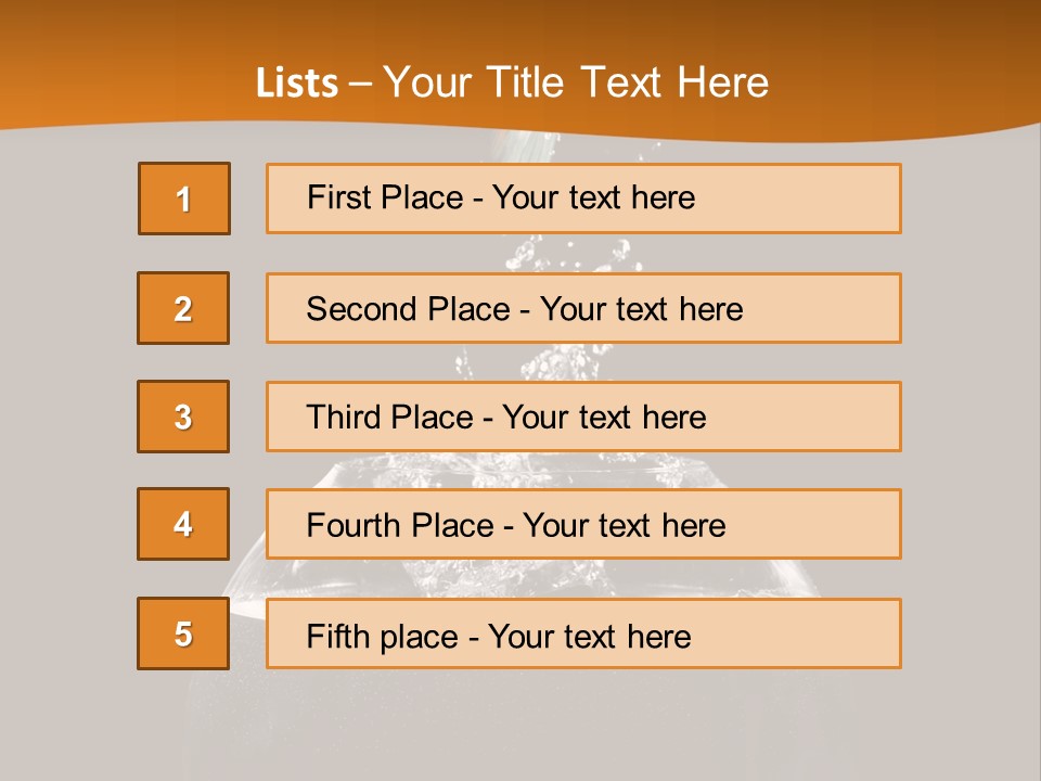 Aquarium Splashing Liquid PowerPoint Template