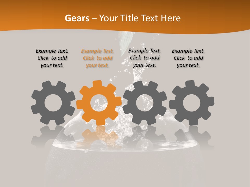 Aquarium Splashing Liquid PowerPoint Template