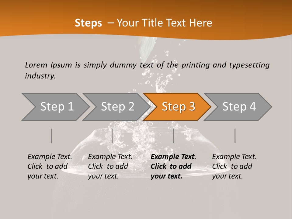 Aquarium Splashing Liquid PowerPoint Template