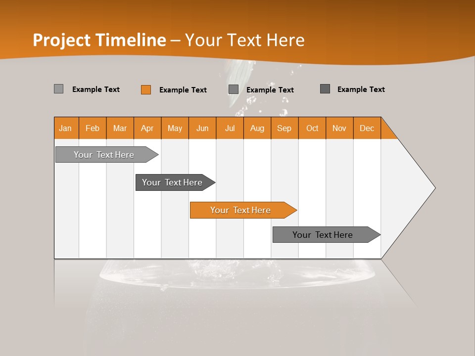 Aquarium Splashing Liquid PowerPoint Template
